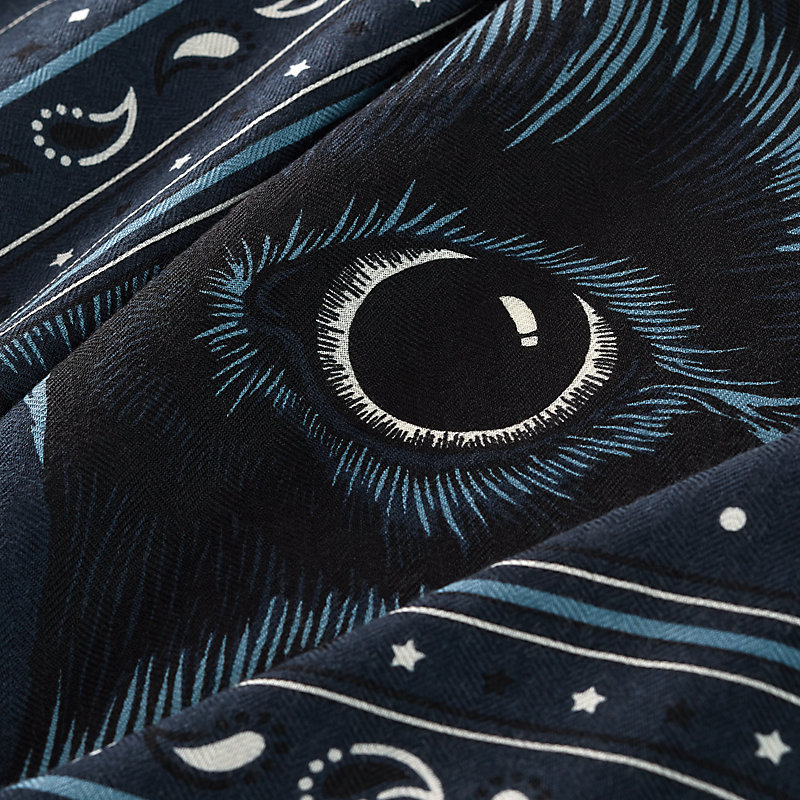 Grrrrr! scarf 65 Bandana - Blue | Hermès Canada